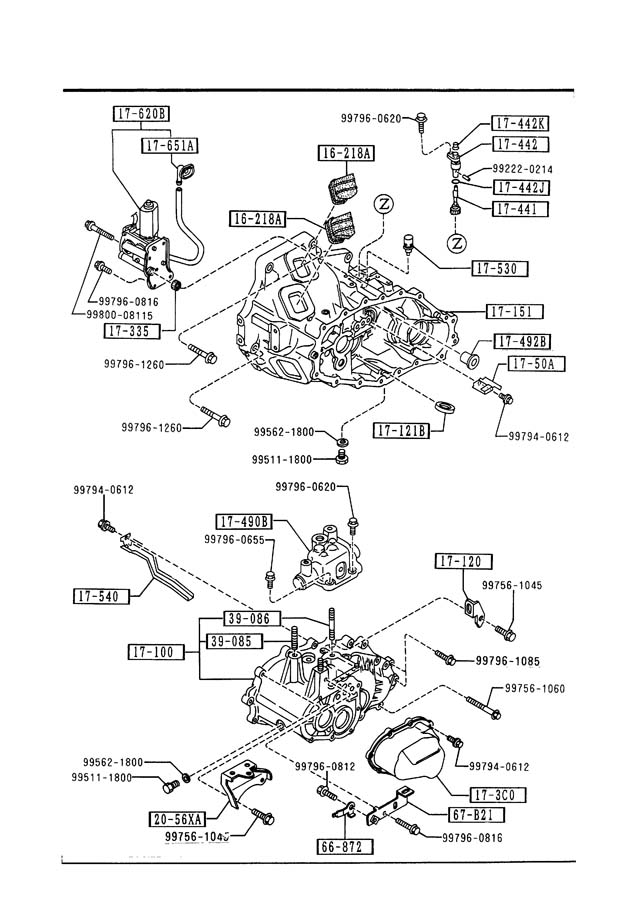 mazda 3 transmission diagram