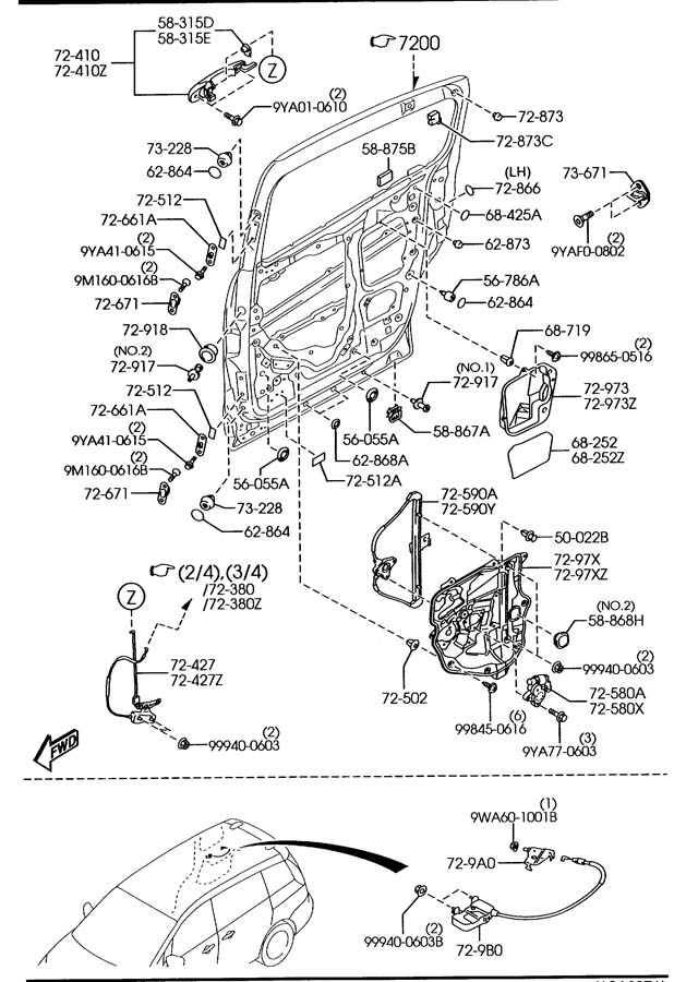 2008 Mazda Mazda 5 Actuator. Lock. Door  C23572350  Jim Ellis Mazda