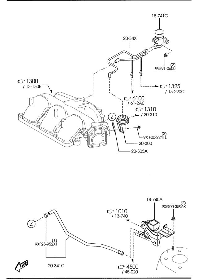 2004 Mazda Tribute Engine Diagram - Mazda Tribute 2003 2004 Fuse Box