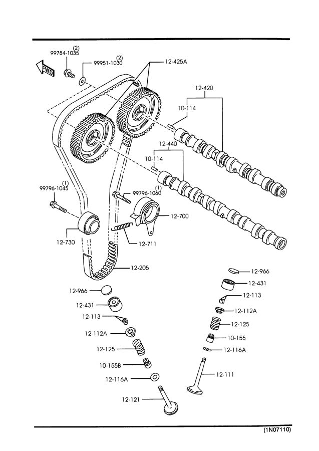 BP2Y12183 - Mazda Engine Camshaft Follower. 626, MX-6. Miata MX5. MX-3