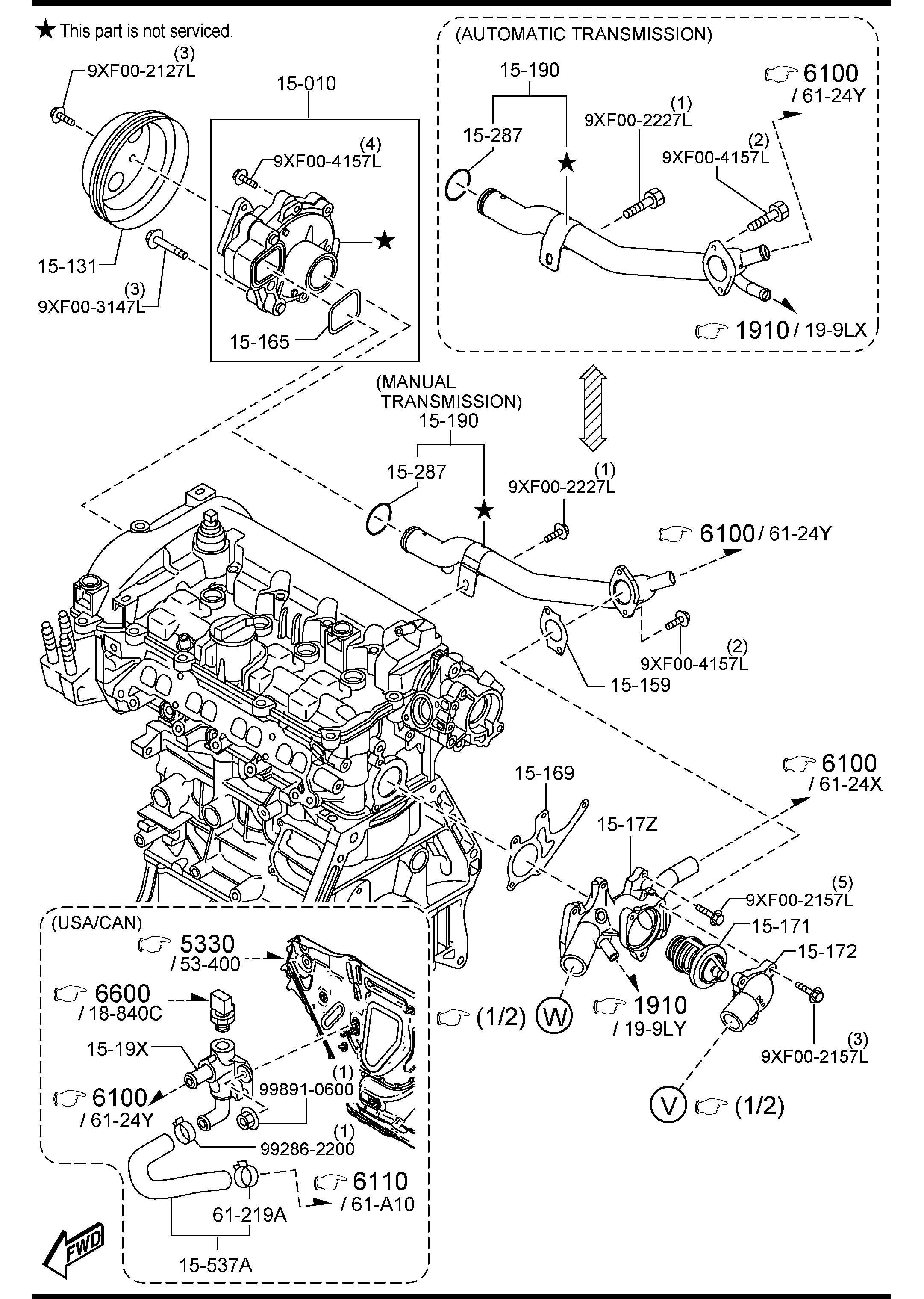 2014 Mazda Mazda 6 Thermostat