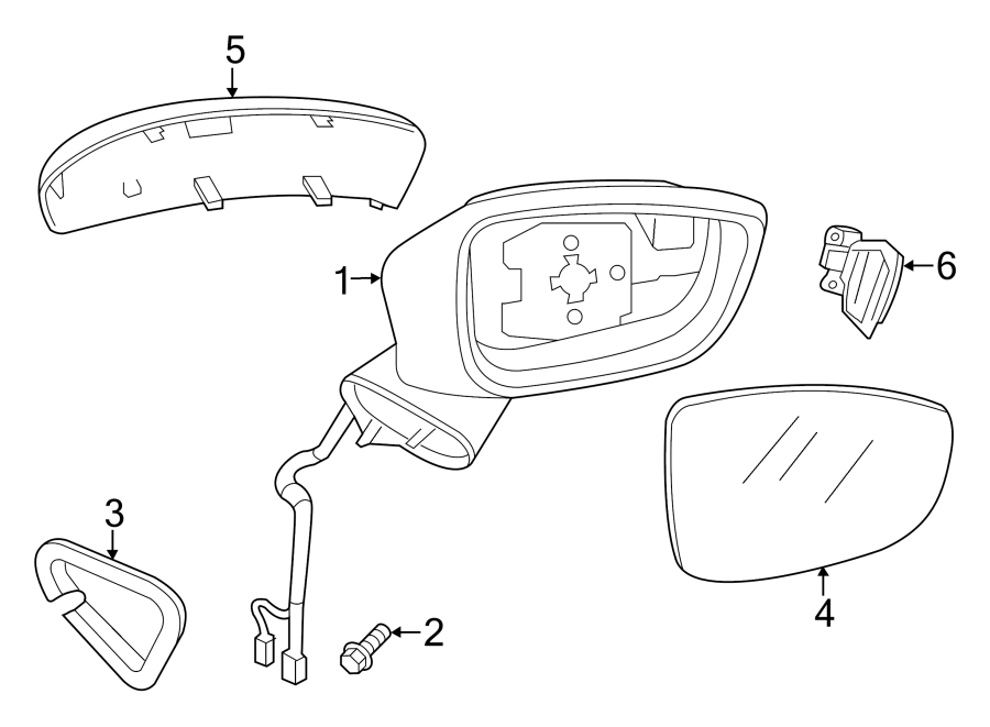 2017 mazda 3 mirror replacement