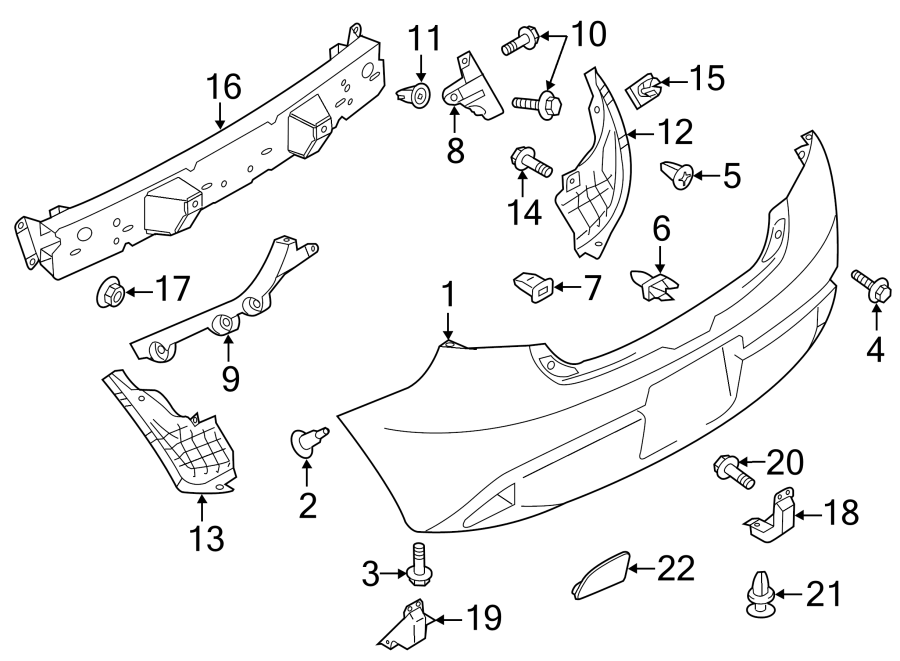 1992 Mazda Bumper Cover. BUMPER, REAR  DR6150221DBB  Jim Ellis Mazda
