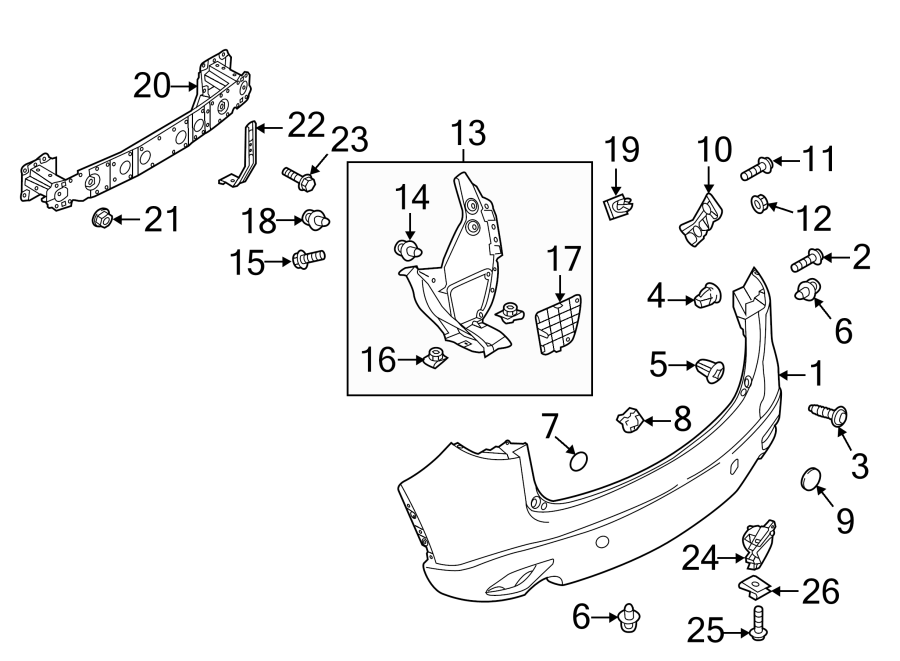 Mazda CX5 Bracket left (l), front bumper  KD4550163  Jim Ellis Mazda